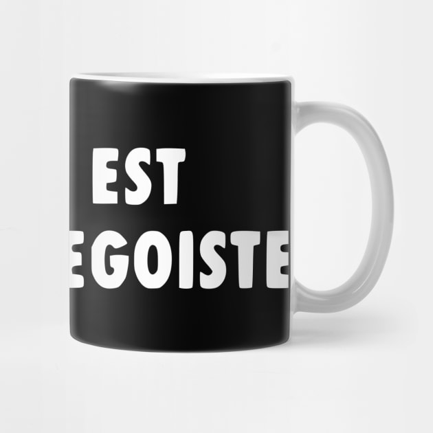 Vivre Est Un Acte Egoiste by Solenoid Apparel